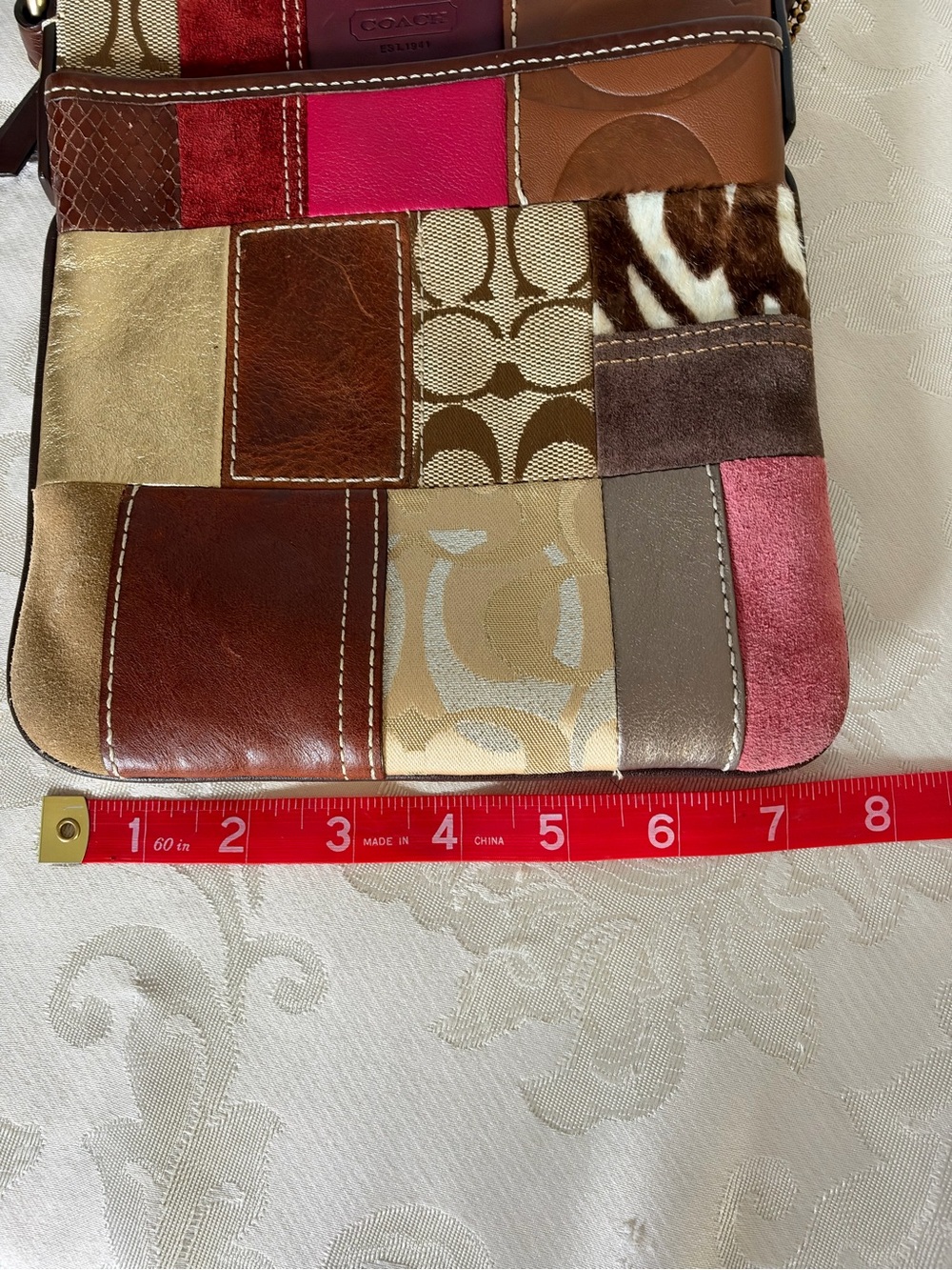 Vintage Y2K Coach 10439 Patchwork Boho Crossbody Bag - Picture 8 of 10